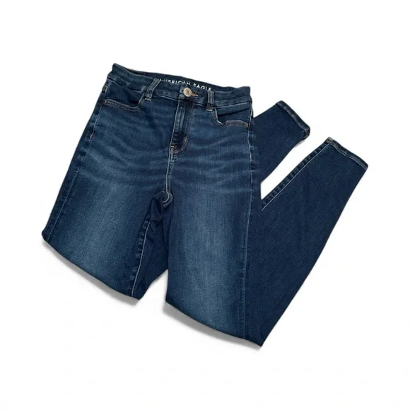 American Eagle Outfitters Dark Blue Women's Curvy Jeggings size 00 - Picture 3 of 4